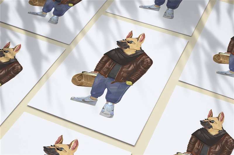 Иллюстрация для проекта Fashion Dogs